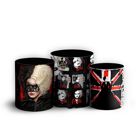 Capas Trio Cilindro Sublimado Vest Facil - Cruella