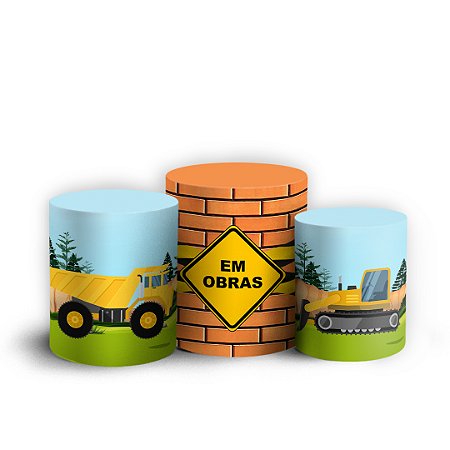 Capas Trio Cilindro Sublimado Vest Facil - Construção