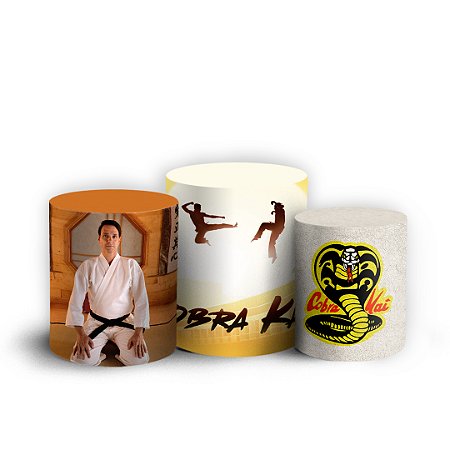 Capas Trio Cilindro Sublimado Vest Facil - Cobra Kai