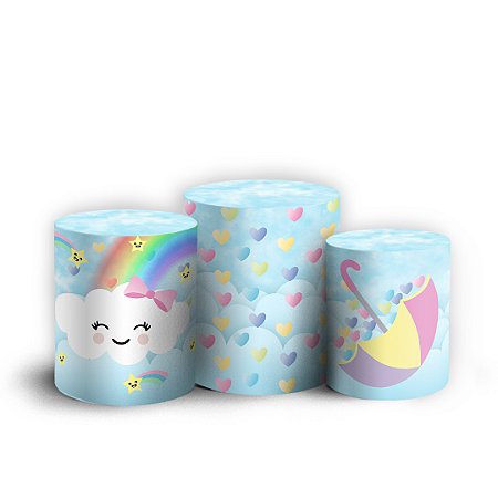 Capas Trio Cilindro Sublimado Vest Facil - Chuva de Amor