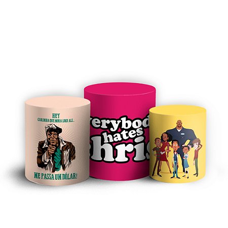 Capas Trio Cilindro Sublimado Vest Facil - Chris