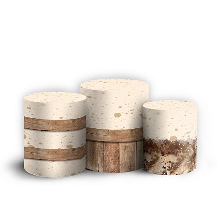 Capas Trio Cilindro Sublimado Vest Facil - Cavalo