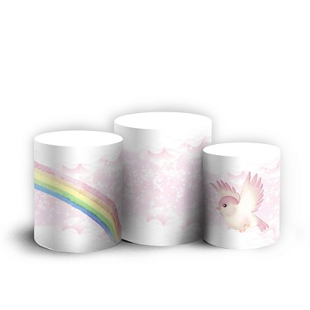 Trio Cilindro - Castelo - Sublimado 3D + Elástico