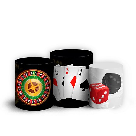 Capas Trio Cilindro Sublimado Vest Facil - Cassino