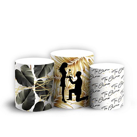 Capas Trio Cilindro Sublimado Vest Facil - Casamento