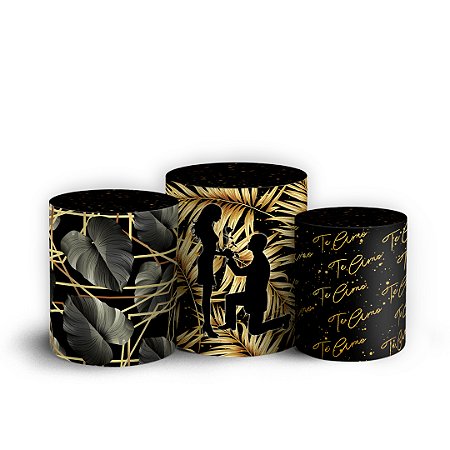 Capas Trio Cilindro Sublimado Vest Facil - Casamento