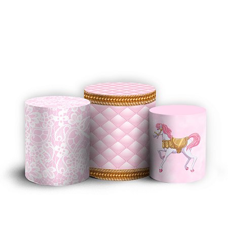 Capas Trio Cilindro Sublimado Vest Facil - Carrossel