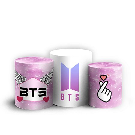 Capas Trio Cilindro Sublimado Vest Facil - BTS