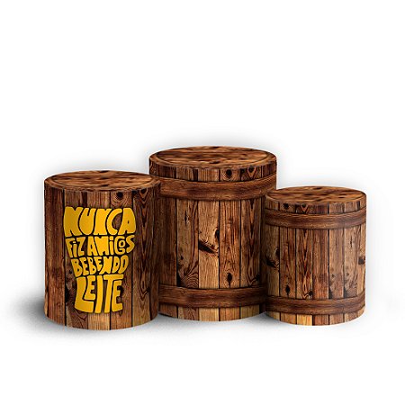 Capas Trio Cilindro Sublimado Vest Facil - Boteco