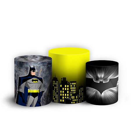Capas Trio Cilindro Sublimado Vest Facil - Batman