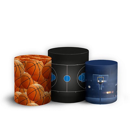 Capas Trio Cilindro Sublimado Vest Facil - Basketball