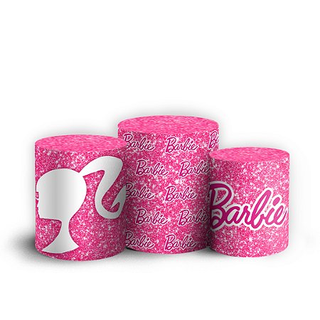Capas Trio Cilindro Sublimado Vest Facil - Barbie