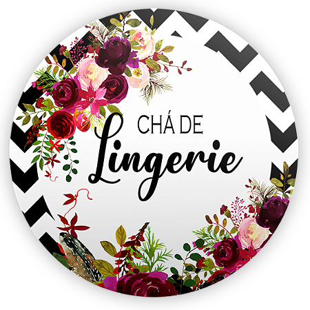 Capa Painel Redondo Sublimado - Cha De Lingerie