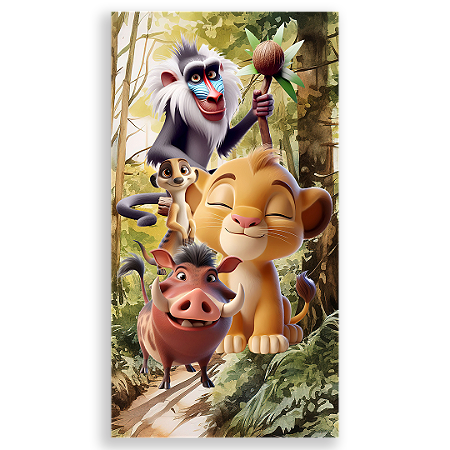 Capa Faixa Lateral Sublimado - Rei Leao