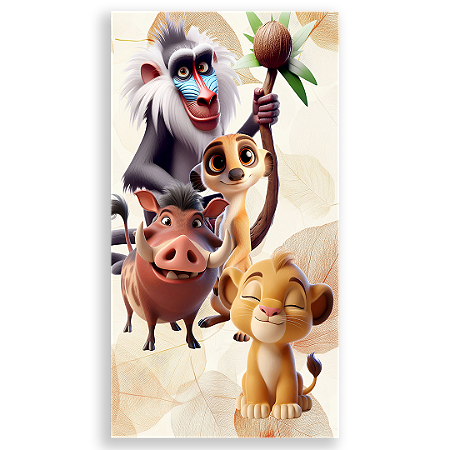 Capa Faixa Lateral Sublimado - Rei Leao