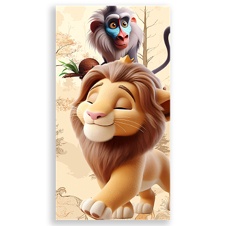 Capa Faixa Lateral Sublimado - Rei Leao