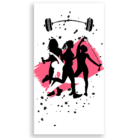 Capa Faixa Lateral Sublimado - Mulher Academia