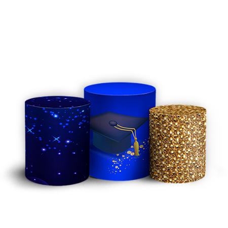 Capas Trio Cilindro Sublimado Vest Facil - Formatura