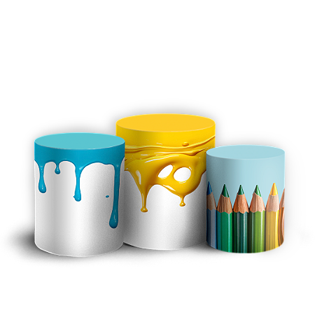 Capas Trio Cilindro Sublimado Vest Facil - Formatura