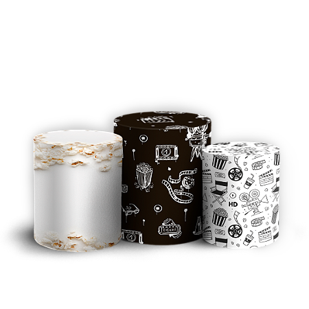 Capas Trio Cilindro Sublimado Vest Facil - Cinema