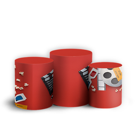 Capas Trio Cilindro Sublimado Vest Facil - Cinema