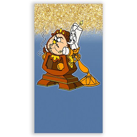 Capa Faixa Lateral Sublimado - A Bela e a Fera