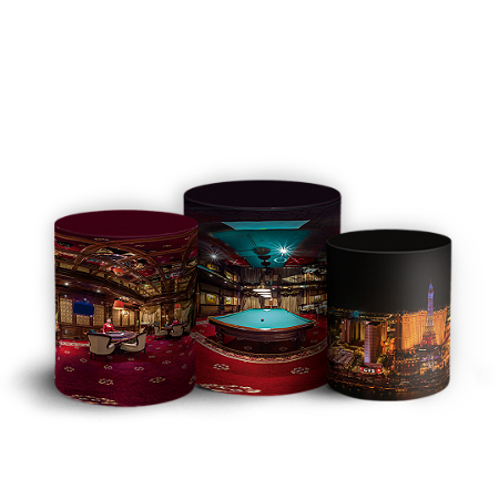 Capas Trio Cilindro Sublimado Vest Facil - Las Vegas