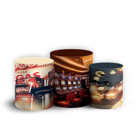 Capas Trio Cilindro Sublimado Vest Facil - Las Vegas