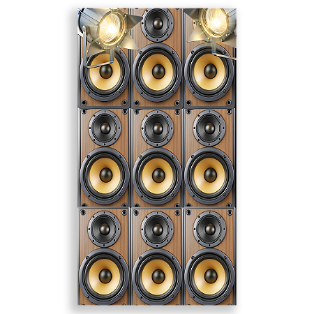 Capa Faixa Lateral Sublimado - Caixa Musica 18 Anos