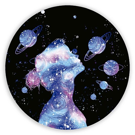 Capa Painel Redondo Sublimado - Galaxia