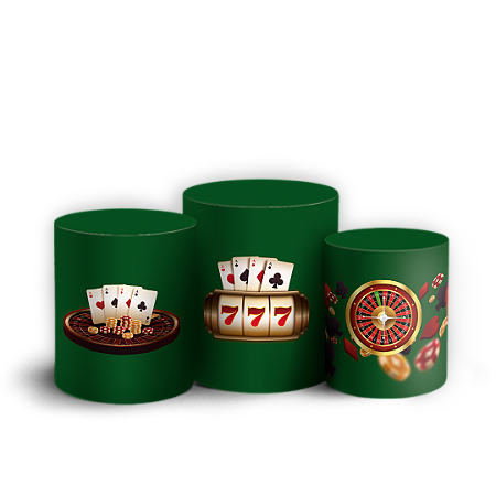 Capas Trio Cilindro Sublimado Vest Facil - Cassino