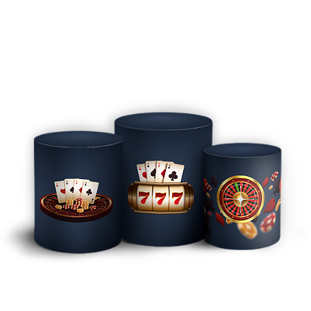 Capas Trio Cilindro Sublimado Vest Facil - Cassino