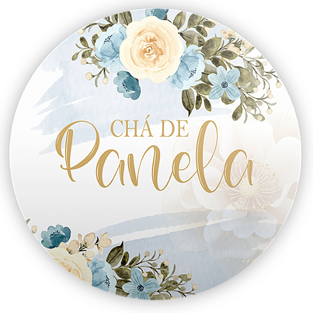 Capa Painel Redondo Sublimado - Cha De Casa Nova