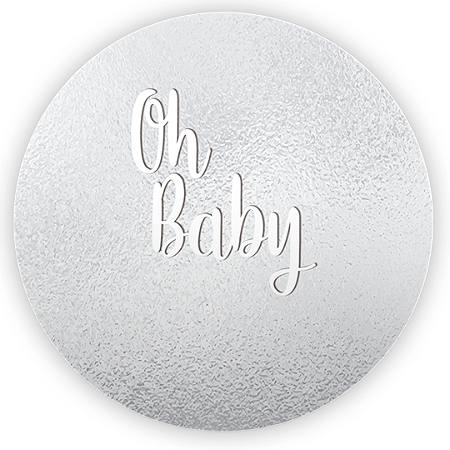 Capa Painel Redondo Sublimado - Oh Baby