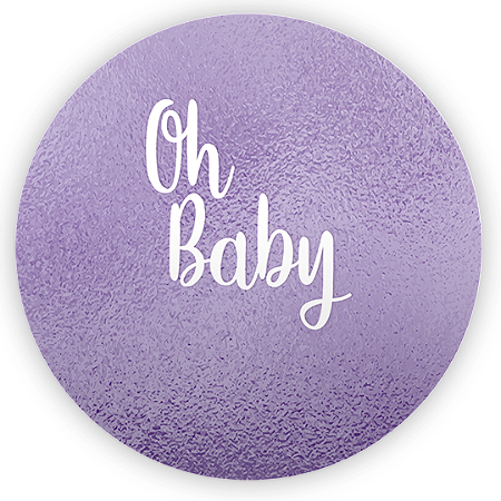 Capa Painel Redondo Sublimado - Oh Baby