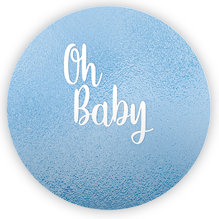 Capa Painel Redondo Sublimado - Oh Baby
