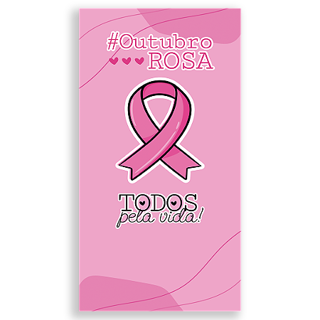 Capa Faixa Lateral Sublimado - Outubro Rosa