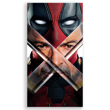 Capa Faixa Lateral Sublimado - Dead Pool e Wolverine