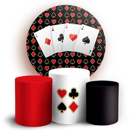 Capas Painel Redondo e Trio Cilindro Sublimado - Cassino