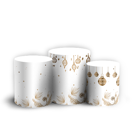 Capas Trio Cilindro Sublimado Vest Facil - Natal