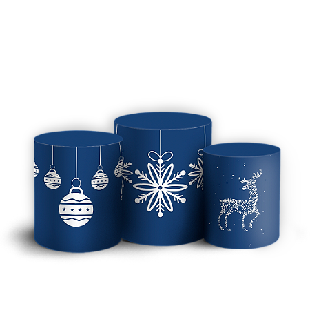 Capas Trio Cilindro Sublimado Vest Facil - Natal