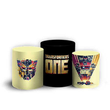 Capas Trio Cilindro Sublimado Vest Facil - Transformers