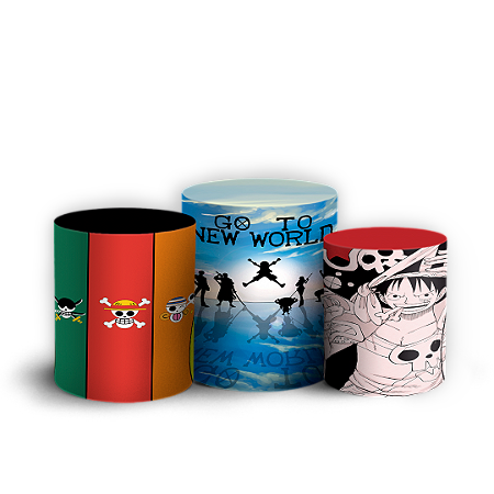 Capas Trio Cilindro Sublimado Vest Facil - One Piece