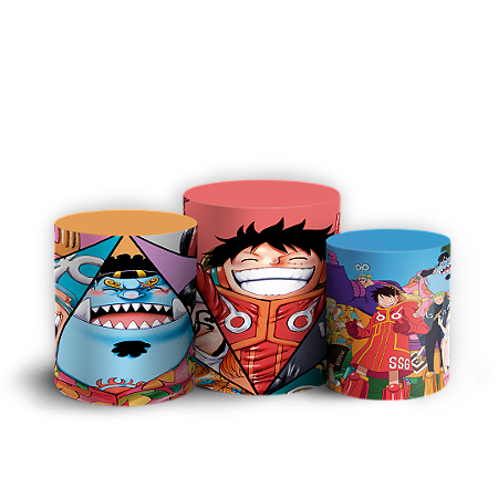 Capas Trio Cilindro Sublimado Vest Facil - One Piece