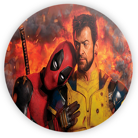 Capa Mini Painel Sublimado - Deadpool e Wolverine