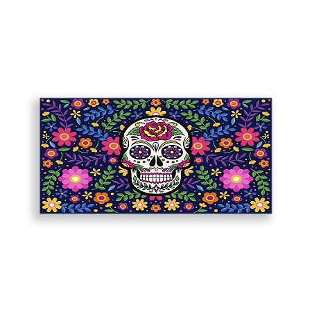 Capa Painel Retangular Sublimado - Caveira