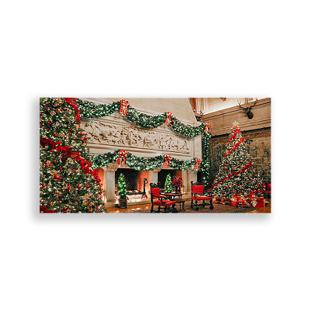 Capa Painel Retangular Sublimado - Natal Fundo Fotografico