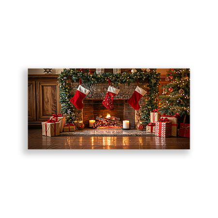 Capa Painel Retangular Sublimado - Natal Fundo Fotografico