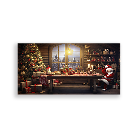 Capa Painel Retangular Sublimado - Natal Fundo Fotografico