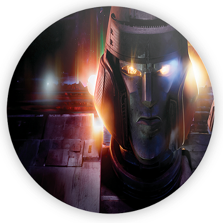 Capa Painel Redondo Sublimado - Transformers